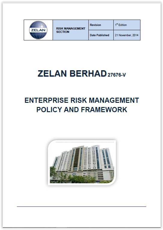Enterprise Risk Management Policy and Framework Document