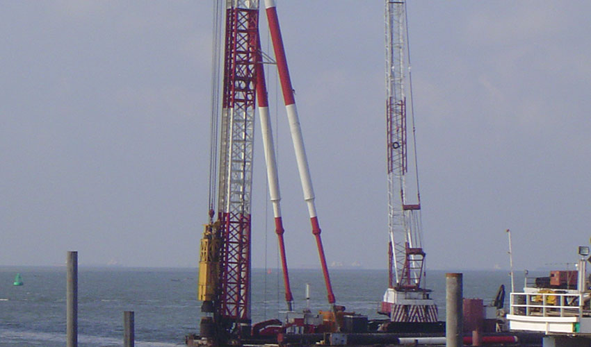 PTP marine piling works