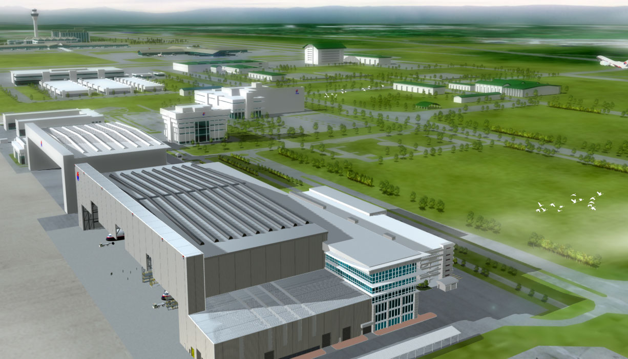 A380 Hangar interior framework