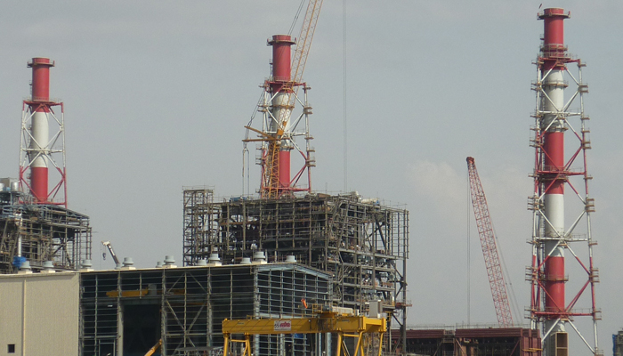 Shuqaiq Power Plant aerial view